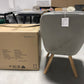 KirKasa Mid Century Modern Desk Chair No Wheels Swivel Accent Home Office Chair with Walnut Color Wood Legs for Living Room, Brown