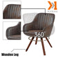 KirKasa Swivel Mid Century Modern Velvet Dining Chairs Set of 2 Upholstered Side Accent Chair with Walnut Color Wood Legs for Kitchen Dining Living Room Charcoal Grey
